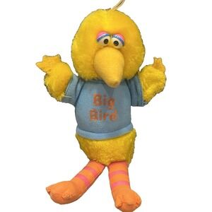 BIG BIRD STUFFED ANIMAL PLUSH TOY HASBRO SOFTIES SESAME STREET DOLL 9"
